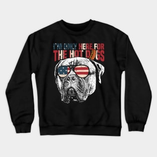 Mastiff Funny 4th of July Shirt Crewneck Sweatshirt